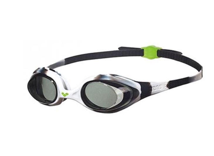 Очки для плавания детские Arena SPIDER JR 92338 Черный/Белый/Прозрачный (6936116101982)