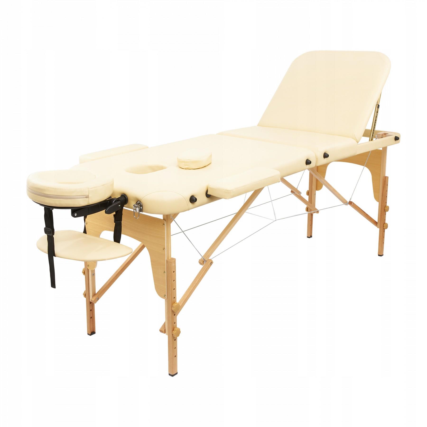 Массажный стол складной 4fizjo Massage Table Wood W60 Beige (39445)