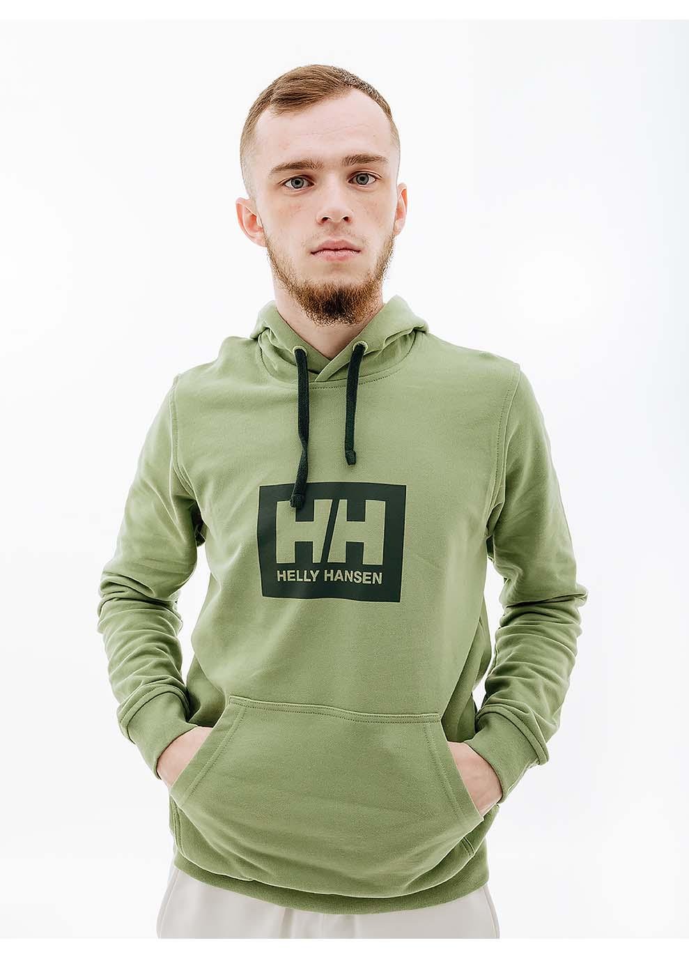 Худи мужское Helly Hansen HH BOX HOODIE L Хаки (7d53289-406 L)