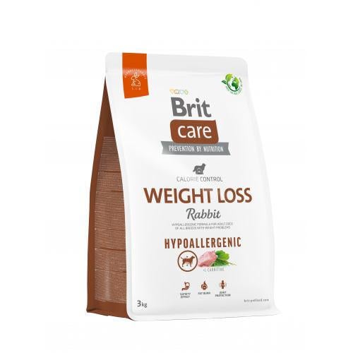 Корм сухой Brit Care Dog Hypoallergenic Weight Loss для собак с лишним гипоаллергенным весом с кроликом 3 кг