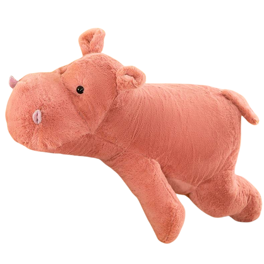 Мягкая игрушка Бегемот интерьерная 50 см Розовый (9074/50)