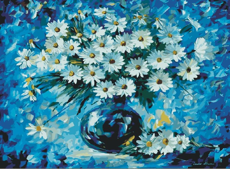 Картина по номерам Идейка Букет ромашек 40x50 см (skl-КНО1084)