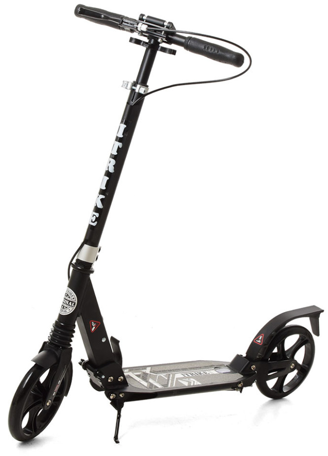 Самокат городской iTrike двухколесный с полиуретановыми колесами Черный (DS-171-S-361)