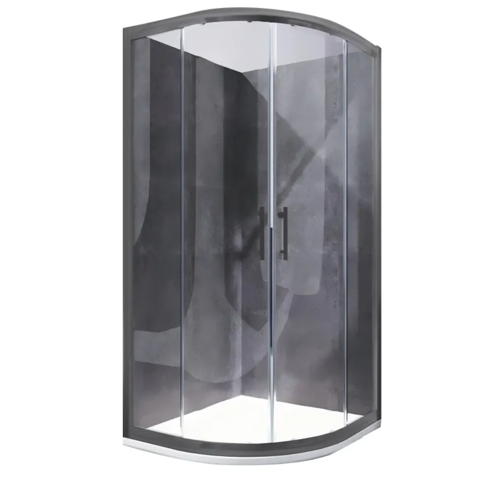 Душевая кабина без поддона KOER SR SC04-90x90x195-TR-07 прозрачное стекло Easy Clean 5 мм Графит (KR5362)