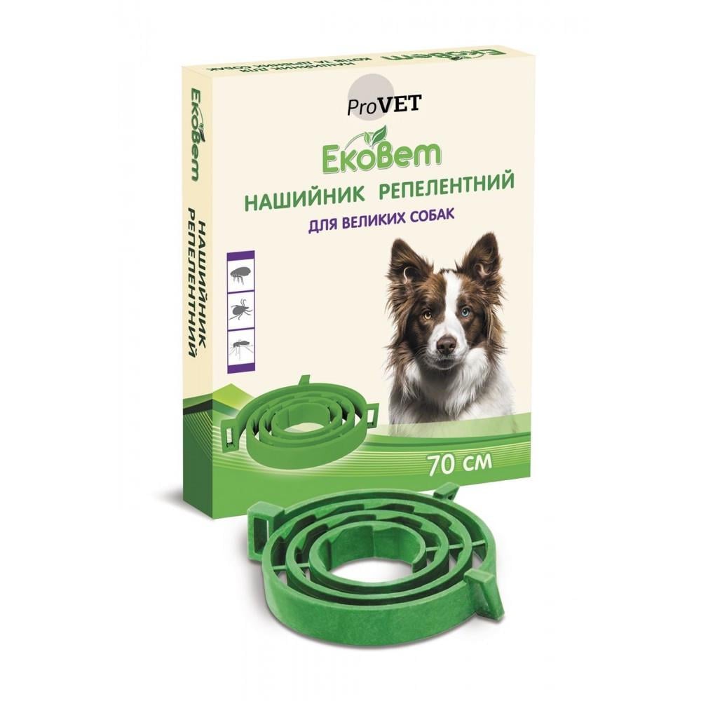 Ошейник от блох и клещей ProVET ЭкоВет для собак 70 см (1789926100)