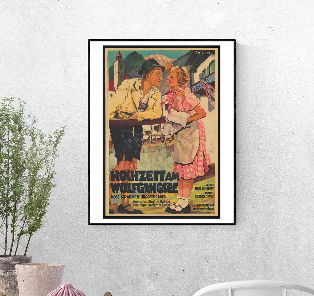 Постер Торжество на Вольфгангзе 1933. Режиссёр Ганс Берендт художник Йозеф Феннекер А-4 (Afisha1904010_Poster)