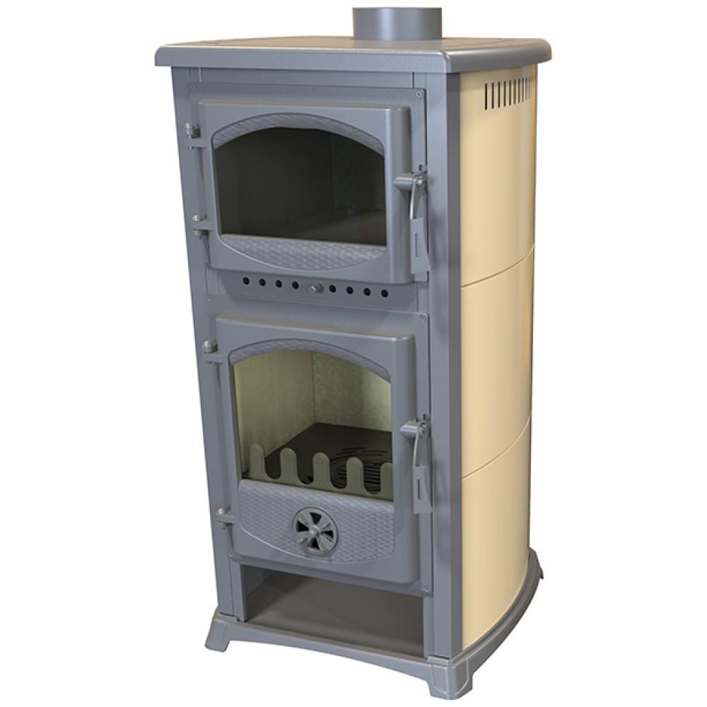 Піч з духовкою Bella Thalia Cucina сталь/чавун/шамот 8 кВт Бежевий