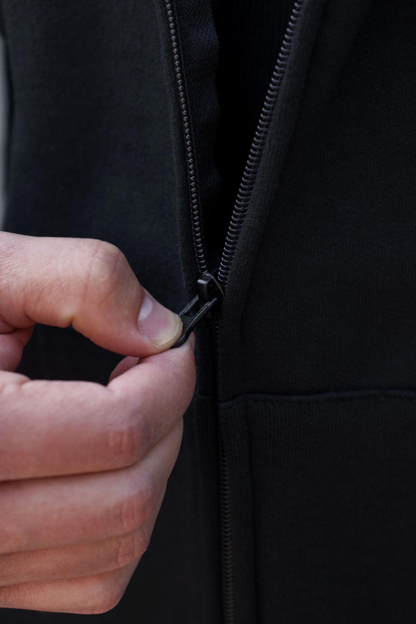 Худи на флисе утепленное Without Kane S/M Black (S/M8055471) - фото 8