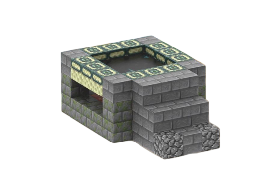 Конструктор дитячий магнітний Minecraft Телепорт 64 будівельних блоків і 2 фігурки (2569637343)