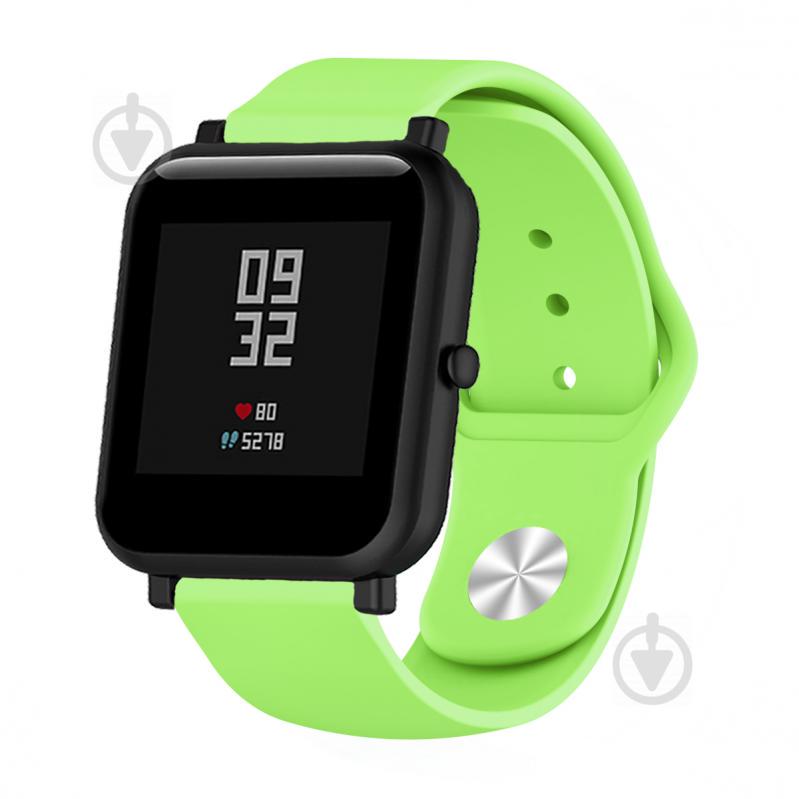 Ремешок BeWatch силиконовый для Xiaomi Amazfit BIP Салатовый (1010316)