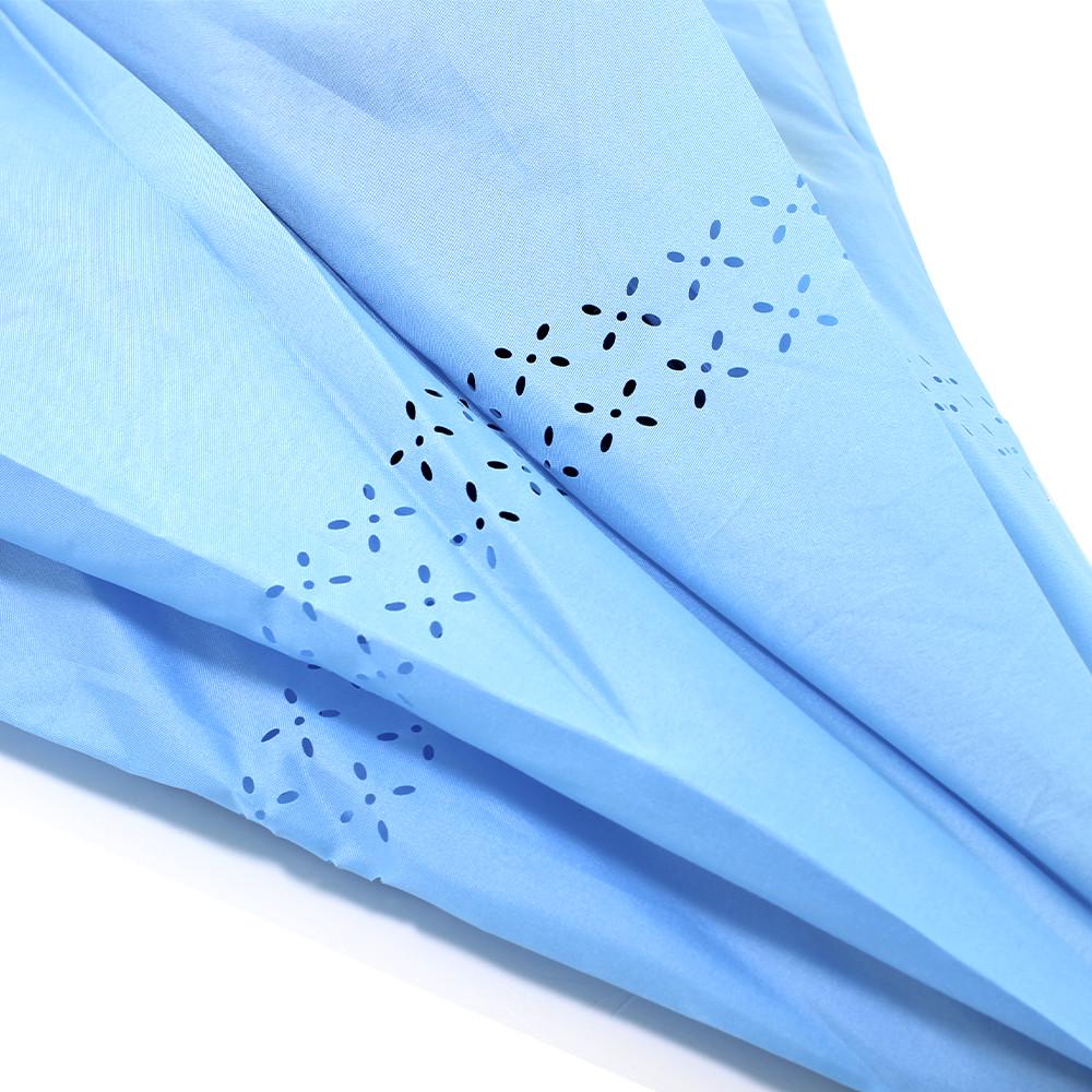 Зонтик наоборот Up-Brella однотонный механический Голубой (1972337948) - фото 5