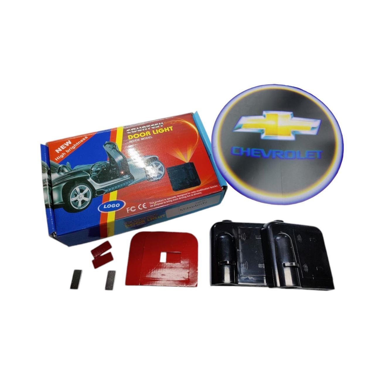 Подсветка светодиодная на двери автомобиля с логотипом CHEVROLET (1773449993) - фото 5