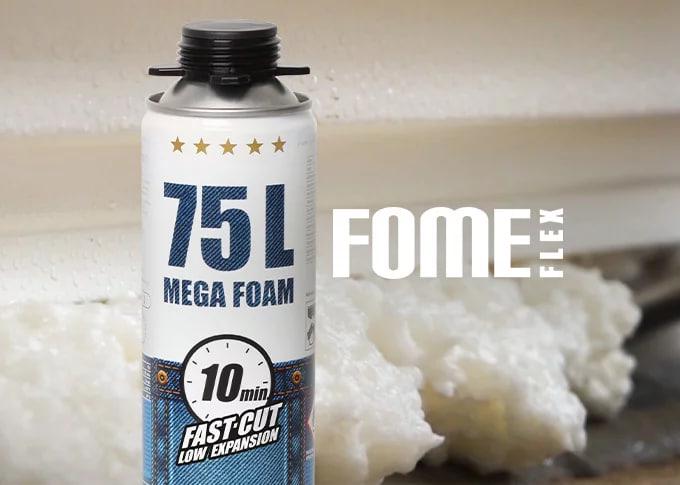 Пена монтажная Fome Flex Mega 75 л 870 мл Желтый (01-3-2-012) - фото 2