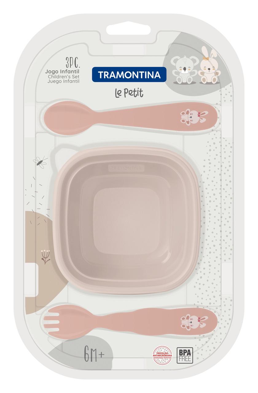 Детский набор Tramontina Baby Le Petit orange 3 предмета 6710908 (7891112299535)