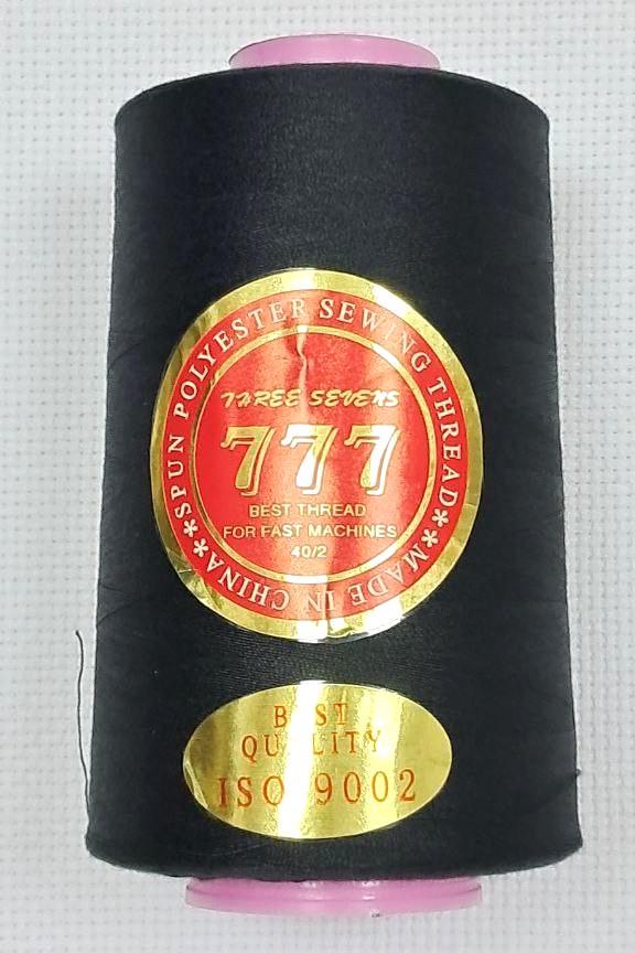 Нитки швейные 777 №40/2 5000 ярд Черный