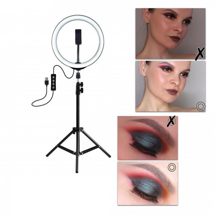 Кольцевая лампа Led Ring с держателем для телефона и штативом 2 м 26 см - фото 3