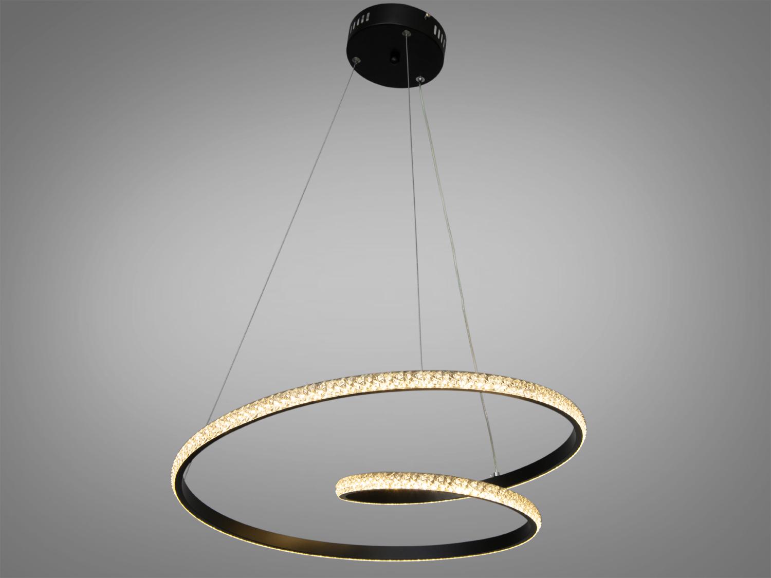 Люстра светодиодная 64 Вт Черный (5801BK)