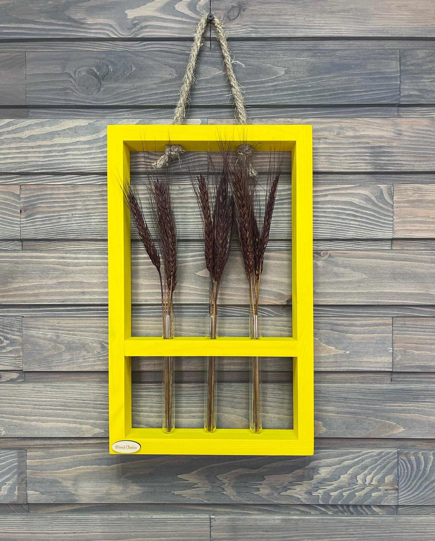 Підставка із колбами для квітів 25х40 3 шт. Жовтий - фото 1 Підставка із колбами для квітів 25х40 3 шт. Жовтий - фото 1