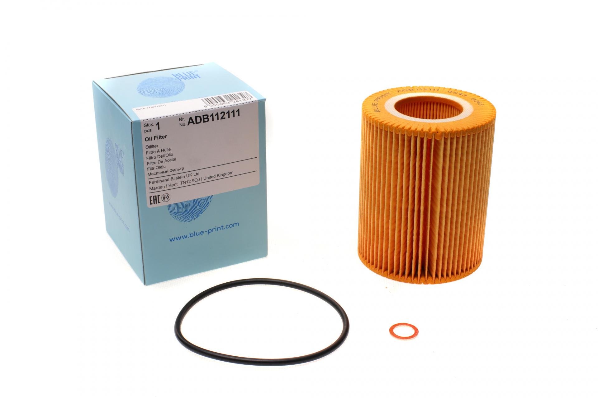 Фильтр масляный BLUE PRINT для BMW 3 E36/E46/5 E39/E60/E61/7 E38/E65/E66/E67/X5 E53 97-10 (ADB112111)