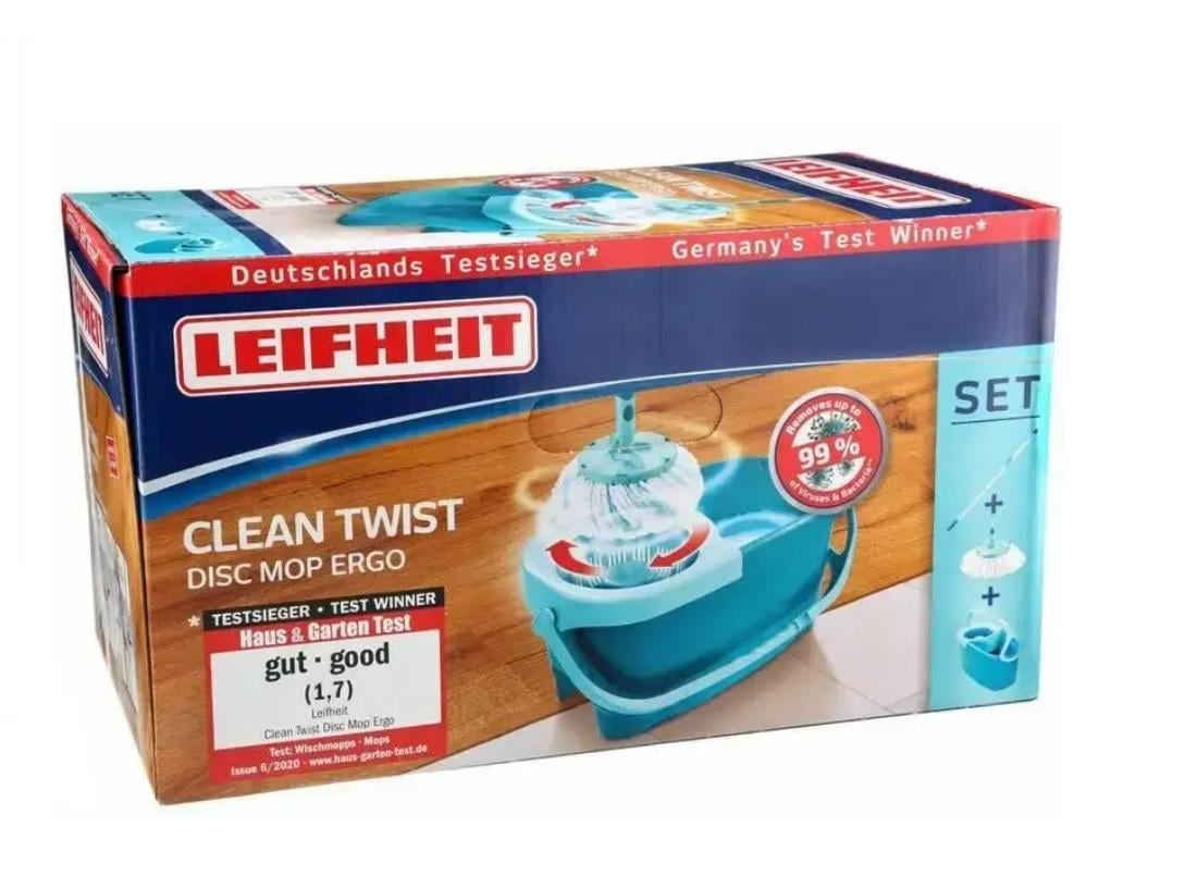 Набор для уборки Leifheit швабра и ведро с отжимом - фото 7 Набор для уборки Leifheit швабра и ведро с отжимом - фото 7