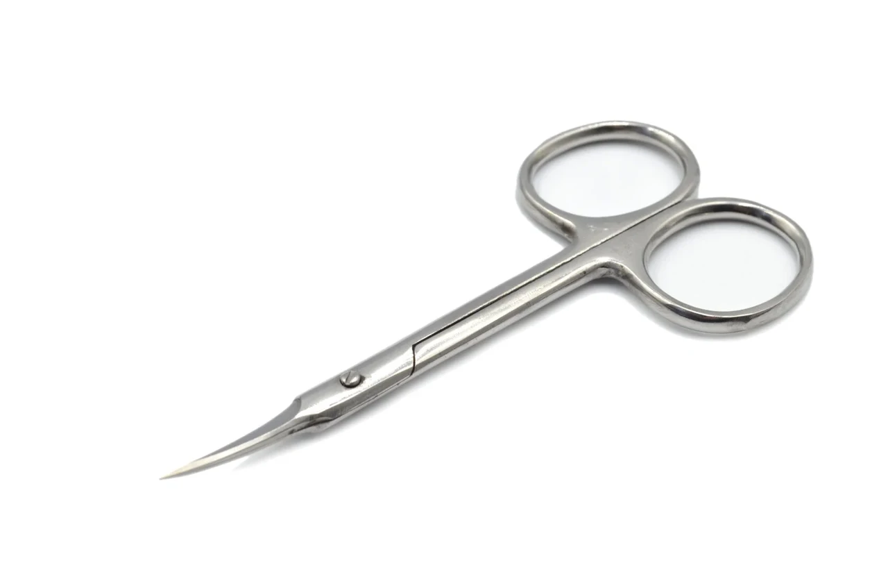 Ножницы маникюрные для кутикулы Beauty Luxury HM-17 изогнутые Стальной