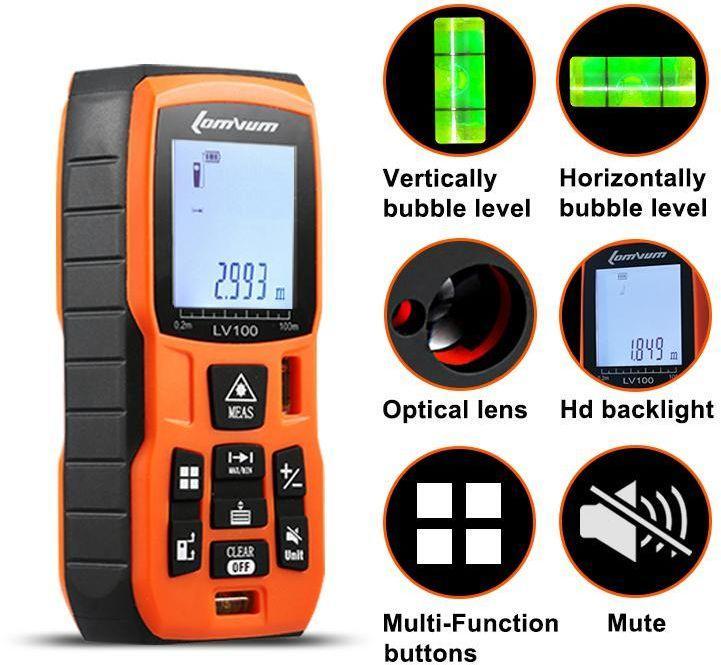 Дальномер лазерный Lomvum LV60 60м 5731 - фото 4 Дальномер лазерный Lomvum LV60 60м 5731 - фото 4