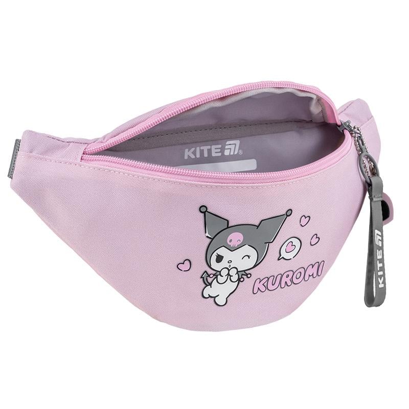 Поясна сумка-бананка дитяча Kite Kids Kuromi Рожевий (HK25-2577-1) - фото 5 Поясна сумка-бананка дитяча Kite Kids Kuromi Рожевий (HK25-2577-1) - фото 5