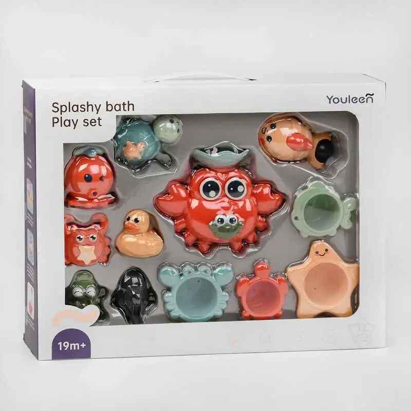 Игра для ванной 5317 погремушки/трещотки/заводная черепаха/воронки Игра для ванной 5317 погремушки/трещотки/заводная черепаха/воронки