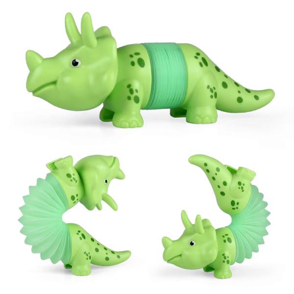 Игрушка антистресс Динозавры с подвижным корпусом 3 шт. Зеленый (29436772) - фото 3
