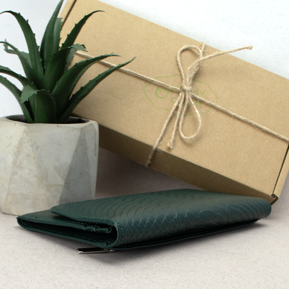 ᐉ Кошелек женский кожаный Leona питон Зеленый (2115433206) • Купить в ...