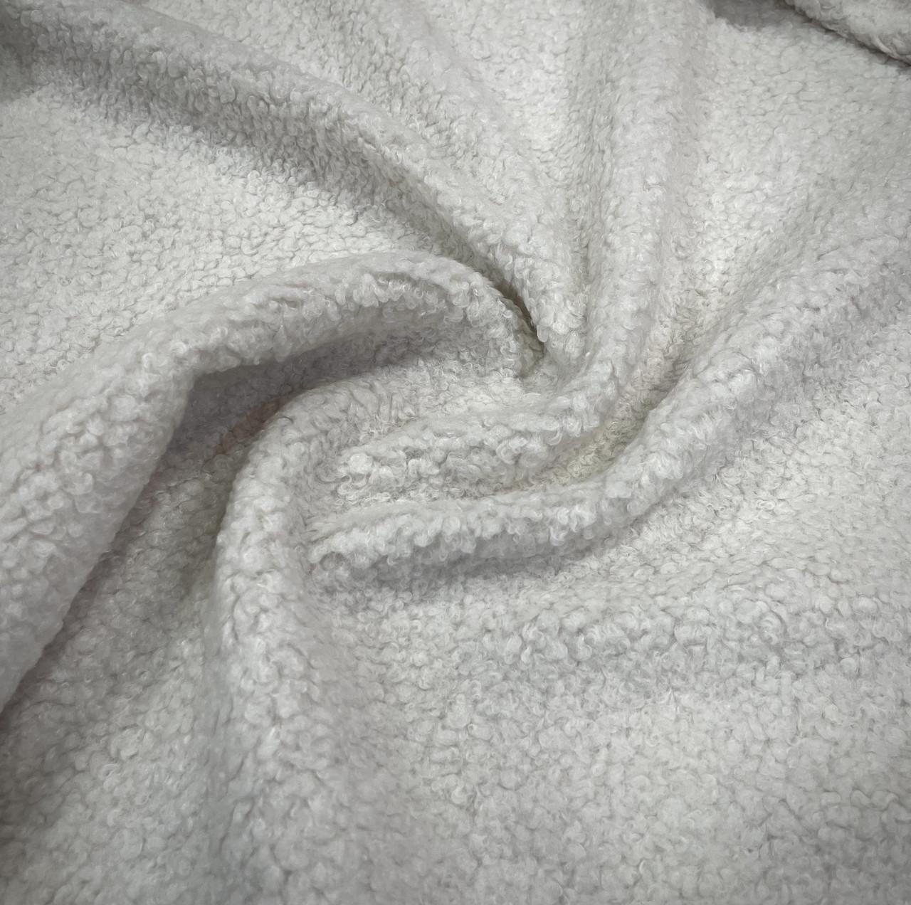 Ткань плюш Тедди Молочный (24757934) - фото 1 Ткань плюш Тедди Молочный (24757934) - фото 1