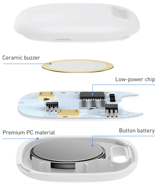 Поисковый брелок BASEUS T2 Pro Smart Device Tracker White (19366) - фото 7