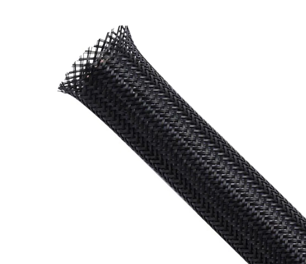 Оплетка кабельная PET Techflex PTN1.50BK d 3,81 см диапазон растяжки 25,4-63,5 мм 1 м Черный (000018161)