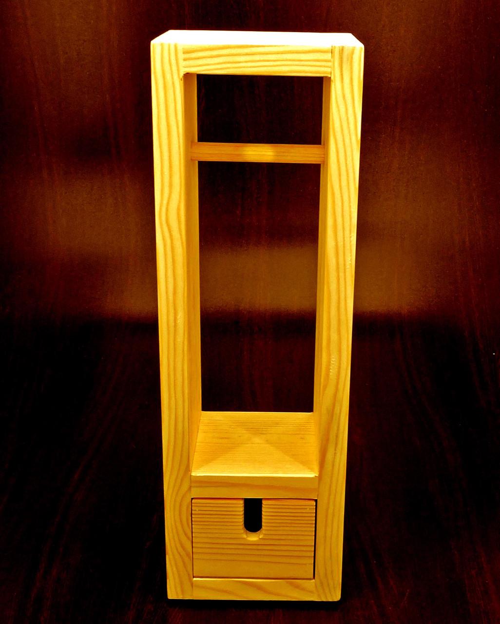 Держатель для туалетной бумаги из дерева Гидроген Карри (ДТБ-002603) - фото 4