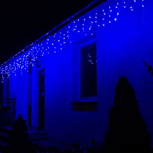 Гирлянда-бахрома Springos уличная 12 м 300 LED Blue (CL302) - фото 7