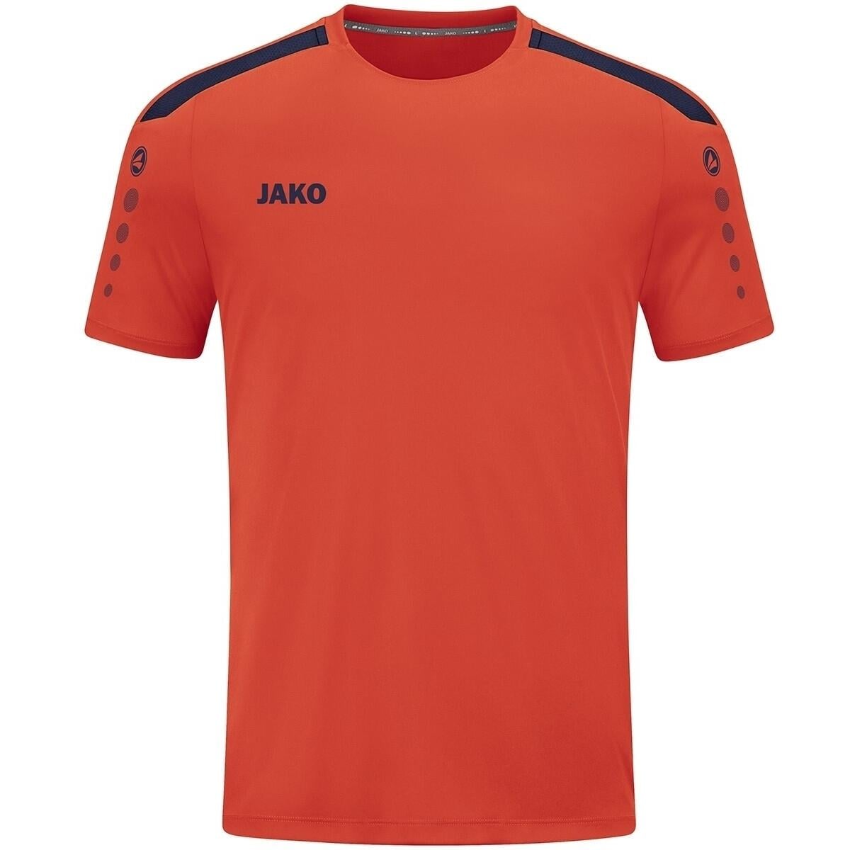 Футболка джерси Jako POWER S/S 4223-375 S Оранжево-темно-синий (44897-45)