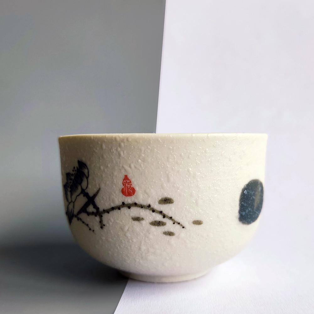 Пиала для чая керамическая Цветение лотоса 60 мл - фото 2