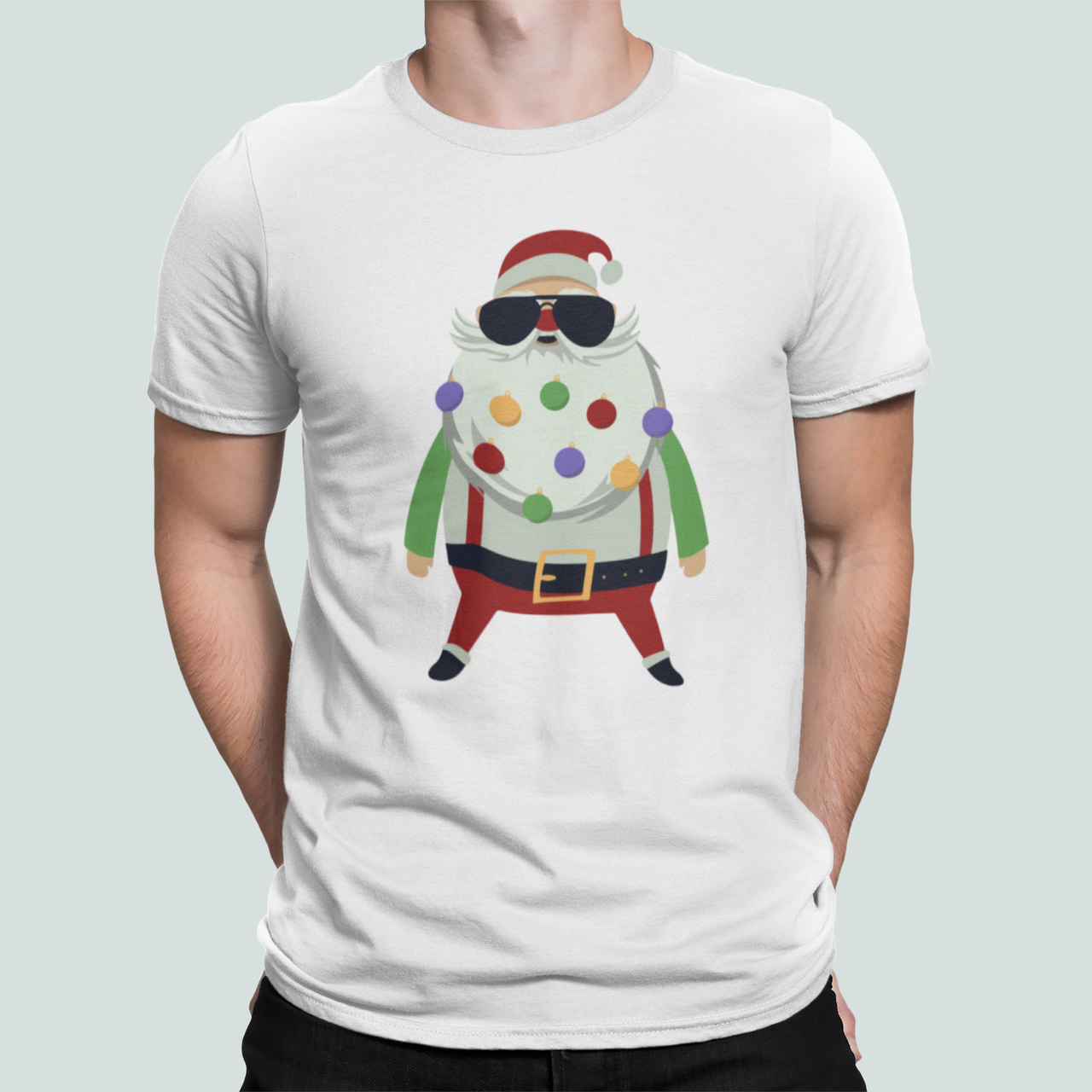 Футболка мужская новогодняя Stedman с принтом Санта крутой бородач M Белый (НГ112-8) Футболка мужская новогодняя Stedman с принтом Санта крутой бородач M Белый (НГ112-8)