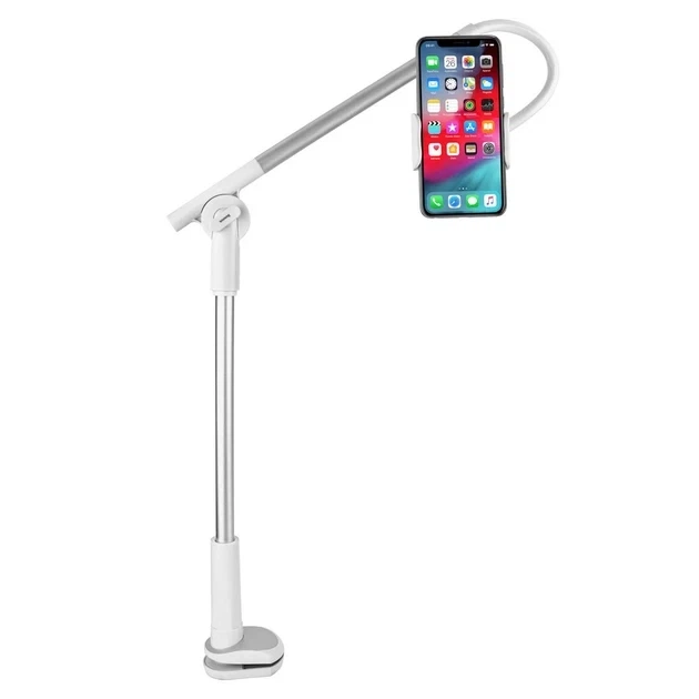 Тримач для телефона Baseus Unlimited adjustment lazy phone holder silver (KST-SULR-0S) - фото 2