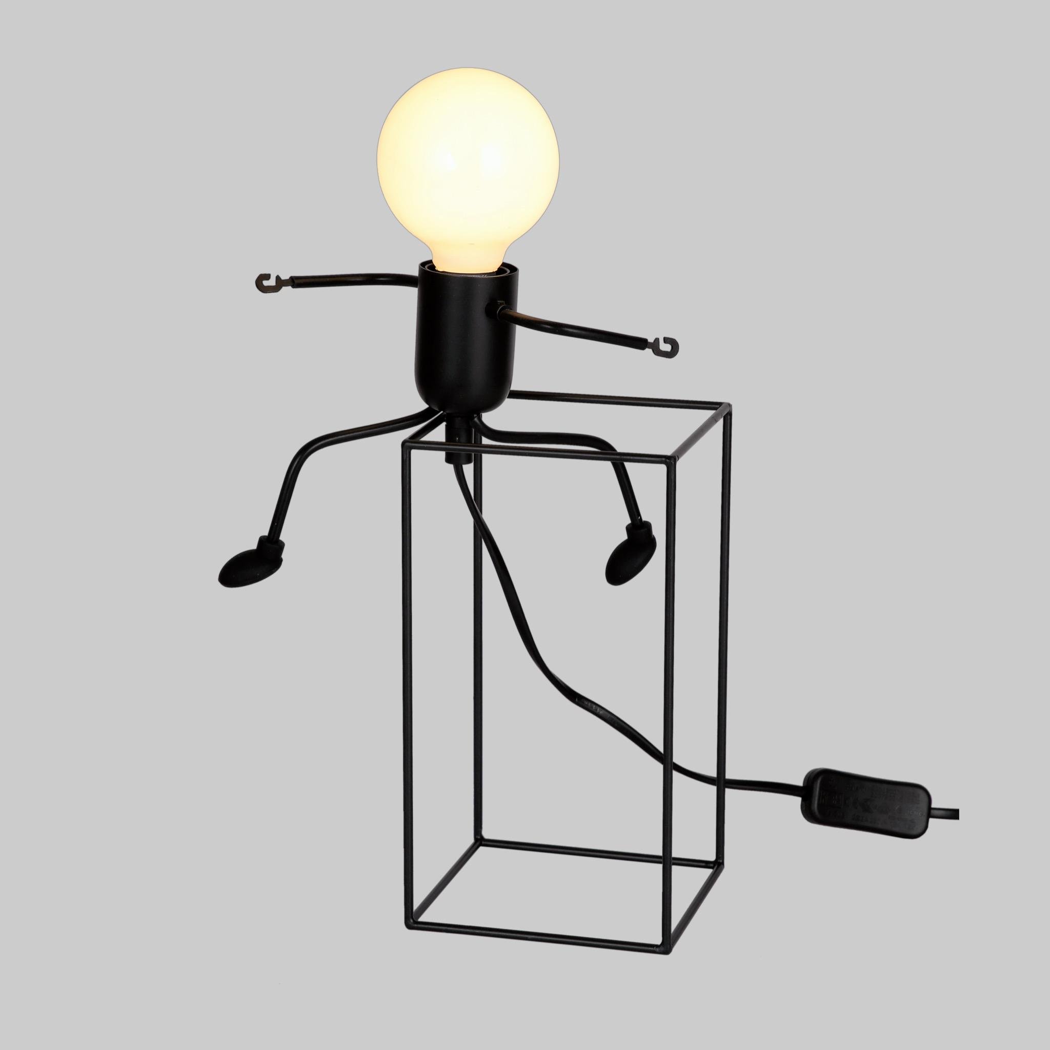 Лампа настільна Human у вигляді чоловічка Чорний