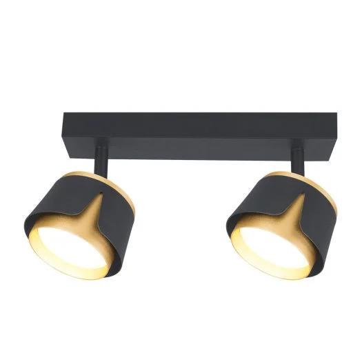 Світильник-спот точковий накладний поворотний Maxus Spot Flora Base без лампи GX53x2 Black/Golden (28685350) - фото 2 Світильник-спот точковий накладний поворотний Maxus Spot Flora Base без лампи GX53x2 Black/Golden (28685350) - фото 2