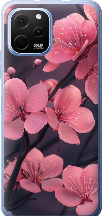 Чехол на Huawei Nova Y61 Пурпурная сакура (6075u-2983-42517)