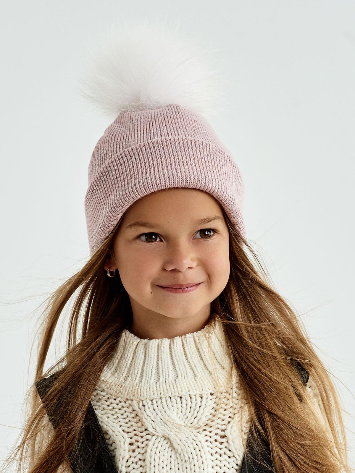 Шапка зимняя Дембохаус р. 46 Пудровый (Ракель)