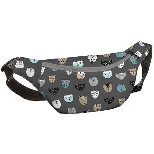 Сумка-бананка через плечо и на пояс Presentville Bumbag Котики 27х16 см (BB_18J005_SE_SE) Сумка-бананка через плечо и на пояс Presentville Bumbag Котики 27х16 см (BB_18J005_SE_SE)