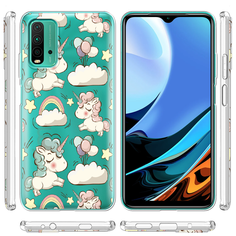 Чехол BoxFace Xiaomi Redmi 9T Unicorns Прозрачный силикон (41685-cc2-41685) - фото 3