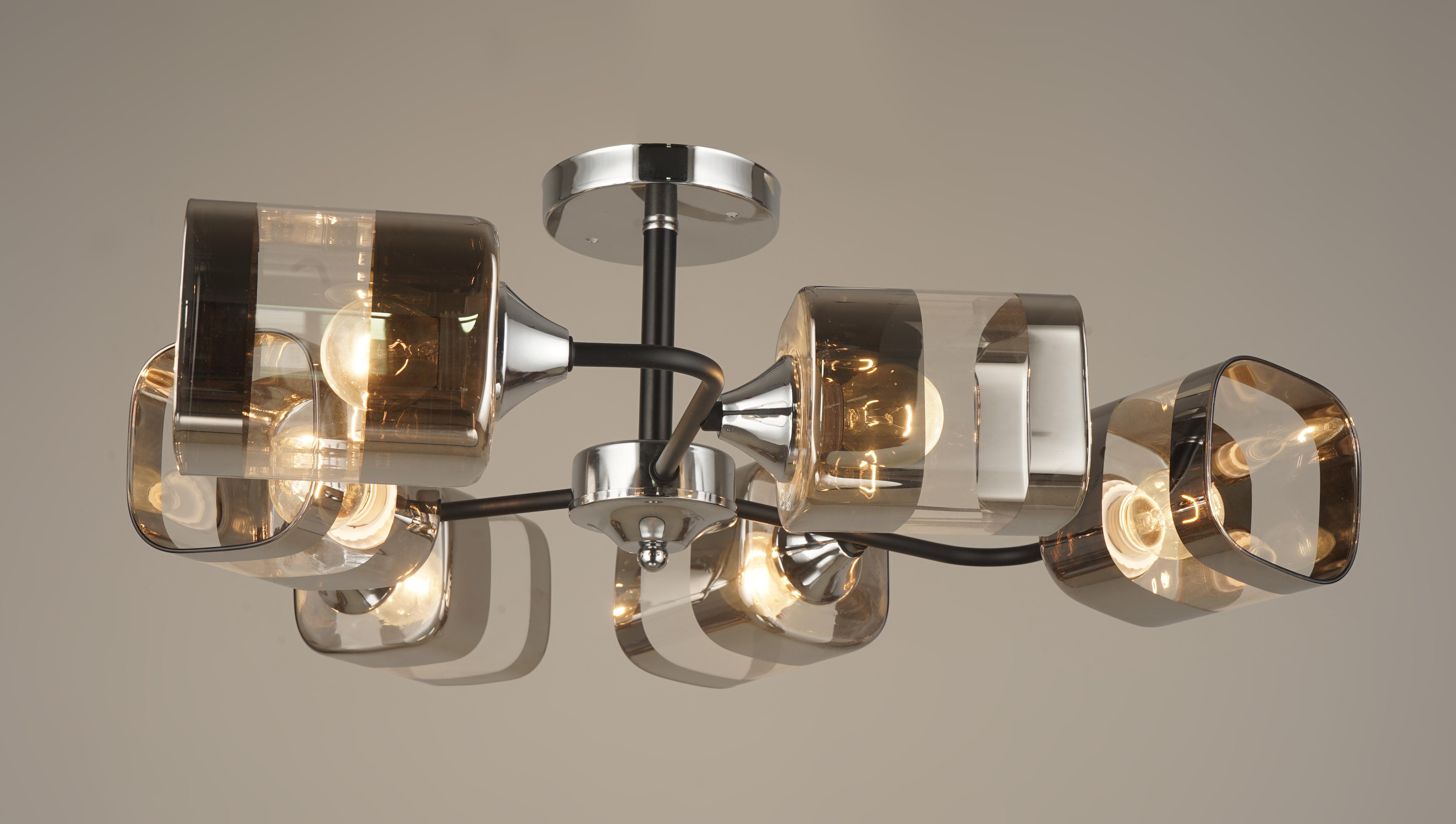 Люстра декоративна Sirius B C1548/6 CH+BK (000040608)