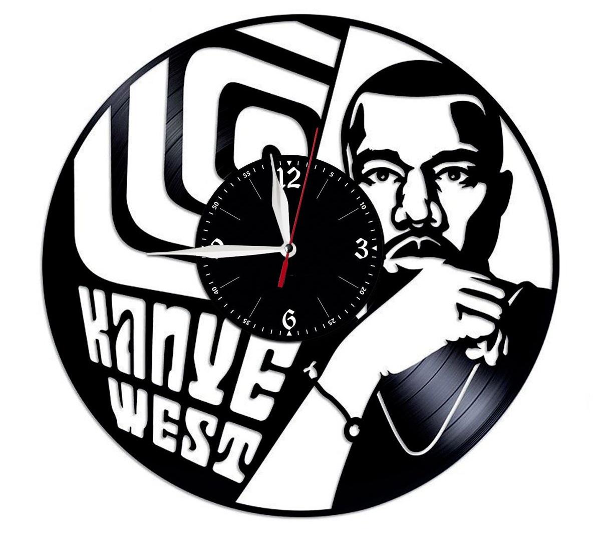 Часы настенные Kanye West 2100 из виниловой пластинки
