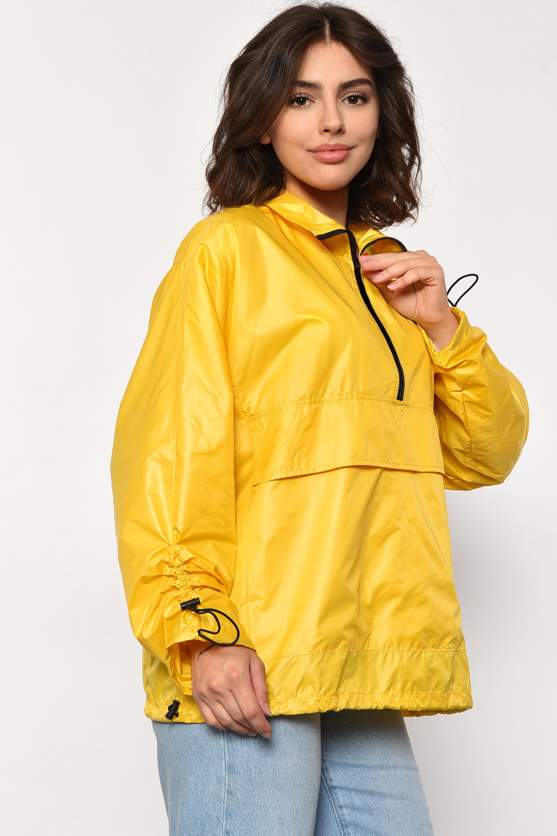 Анорак женский S-XL Желтый (184257) - фото 2 Анорак женский S-XL Желтый (184257) - фото 2