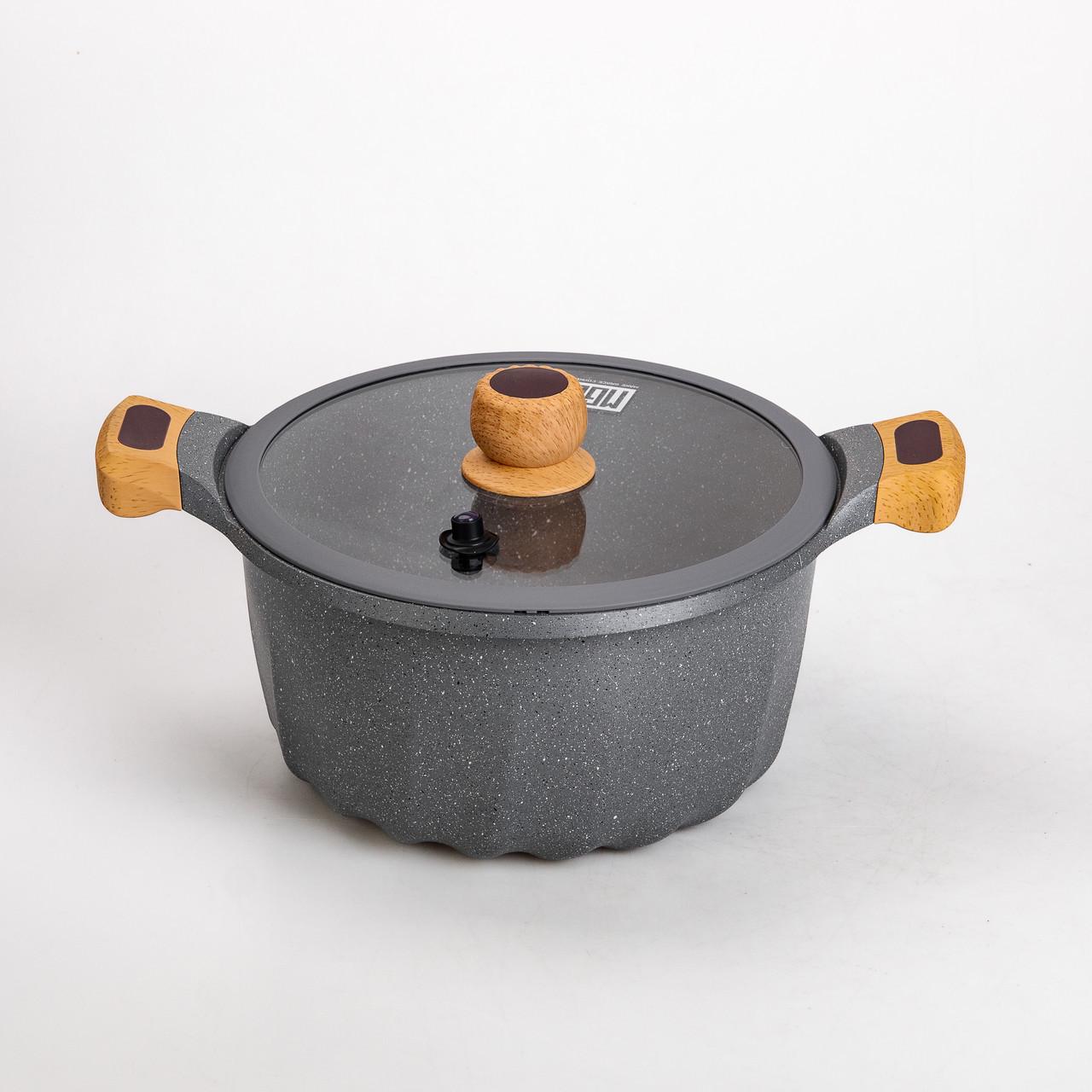 Набор посуды MGC кастрюли алюминиевые 4 шт./лопатка/половник Серый - фото 3 Набор посуды MGC кастрюли алюминиевые 4 шт./лопатка/половник Серый - фото 3