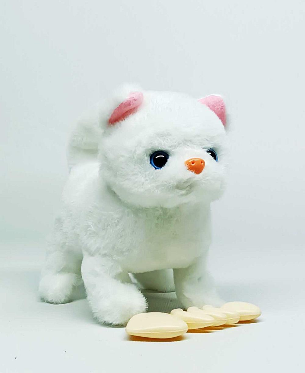 Мягкая игрушка Yi wu jiayu Котик Plush pet Белый (MC-1053) - фото 1
